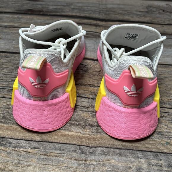 Adidas NMD_R1 J "White Beam Pink" Youth Size 7 / Womens Size 8.5 Sneakers - Picture 4 of 10